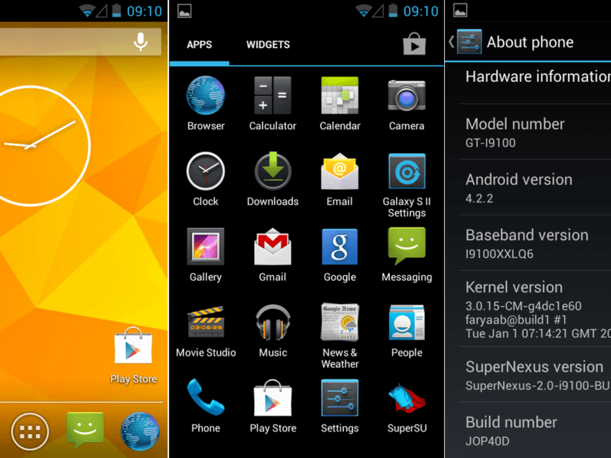 Install Android 4 2 2 Samsung Galaxy 2 Supernexus Jelly Bean Rom